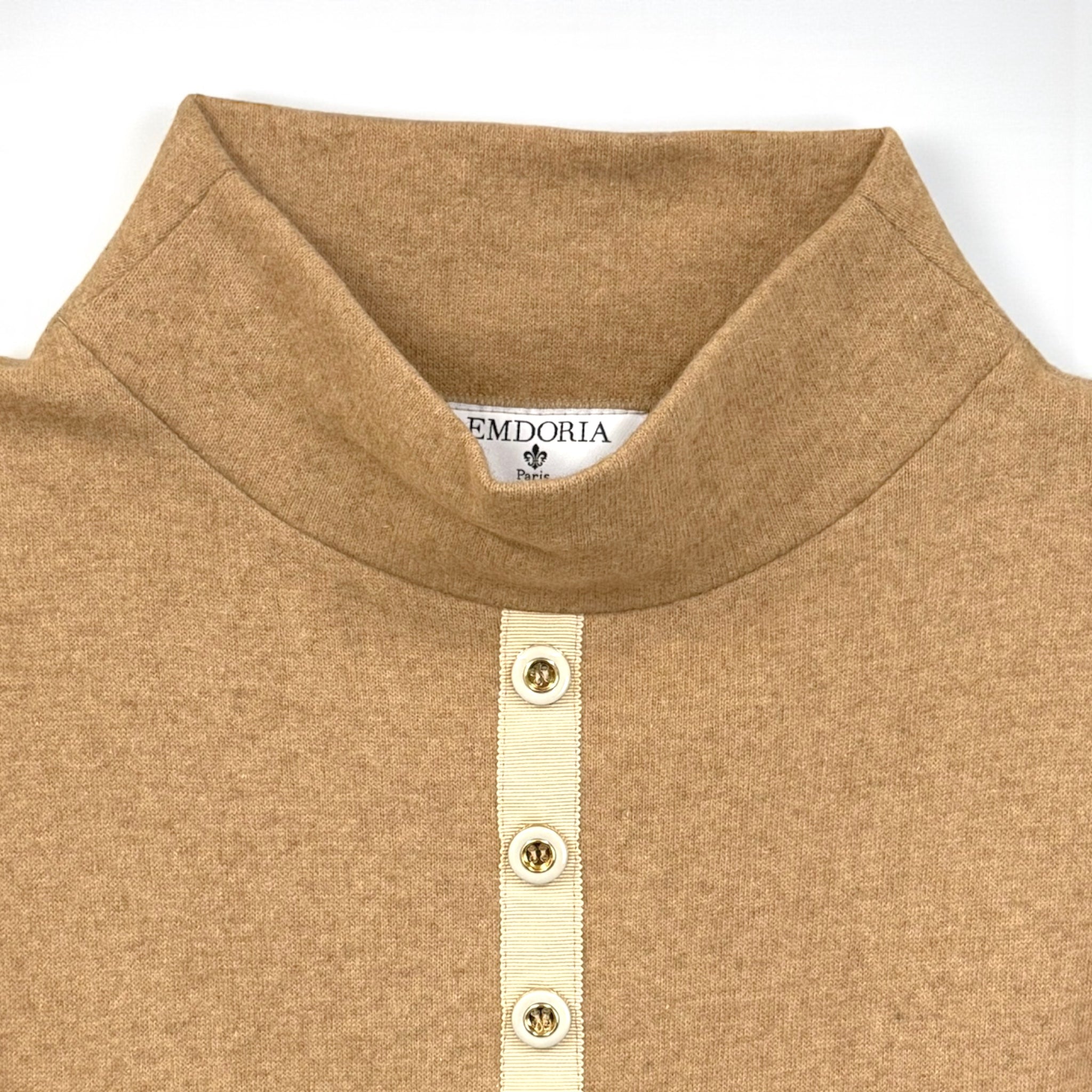 Robe midi tunique sans manches en jersey de laine - Robes - robe - robe jersey - robe longue - EMDORIA PARIS