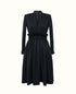 Robe Midi froncé avec manches longues pour Femme-Robes- new-new in-Nouveauté-EMDORIA PARIS