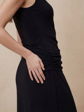 Robe - col bénitier - jersey - noir - shop_name