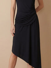 Robe - col bénitier - jersey - noir - shop_name