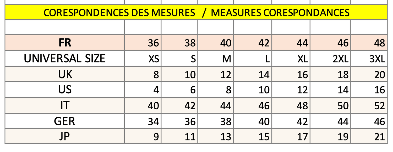 Haut en jersey-mesures-EMDORIA PARIS